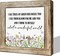 Spring Wooden Box Signs – Inspirational Flower Wall Art, Farmhouse Home Decor, Hanging Wood Sign for Garden, Yard, and Outdoor, ‘What A Wonderful World